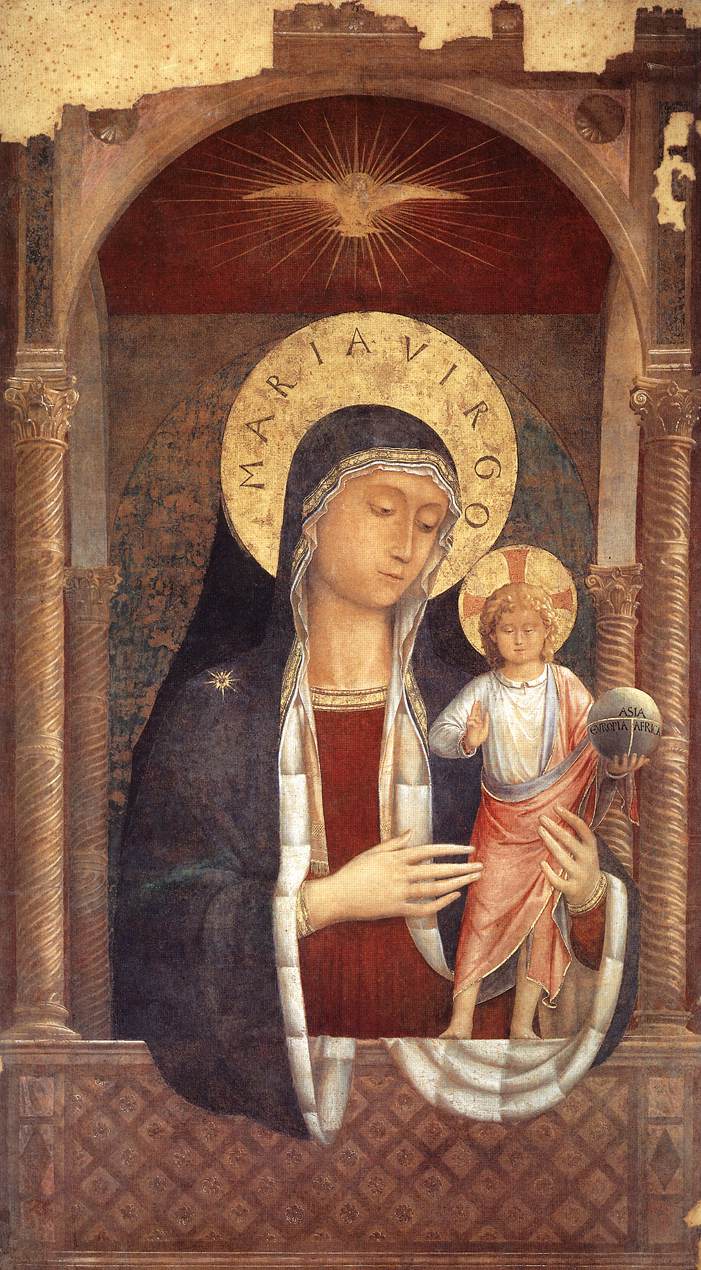 《赐福的圣母子》美术画作介绍