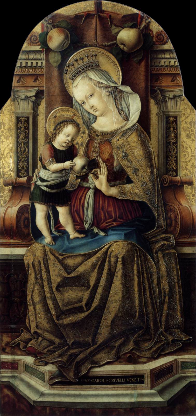 《宝座圣母子》卡罗·克里韦利画作介绍及画作含义/创作背景